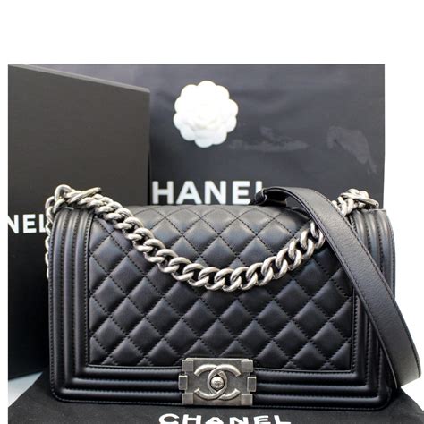 chanel boy 28|chanel black handbags.